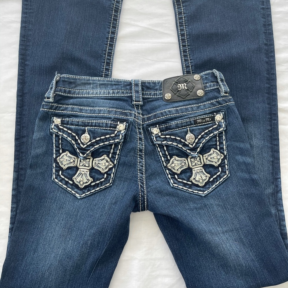 Miss Me Boot Cut Blue Jeans